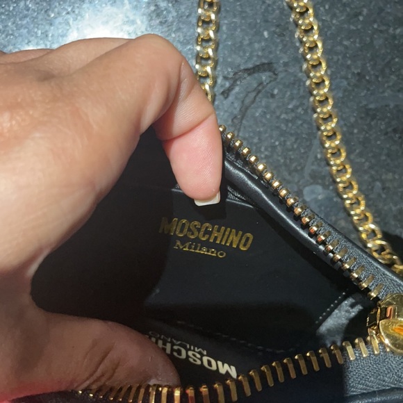 Moschino crossbody leather with black text - Picture 11 of 12